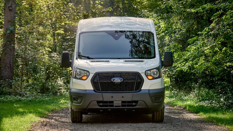 2023 Ford Transit Van front in white